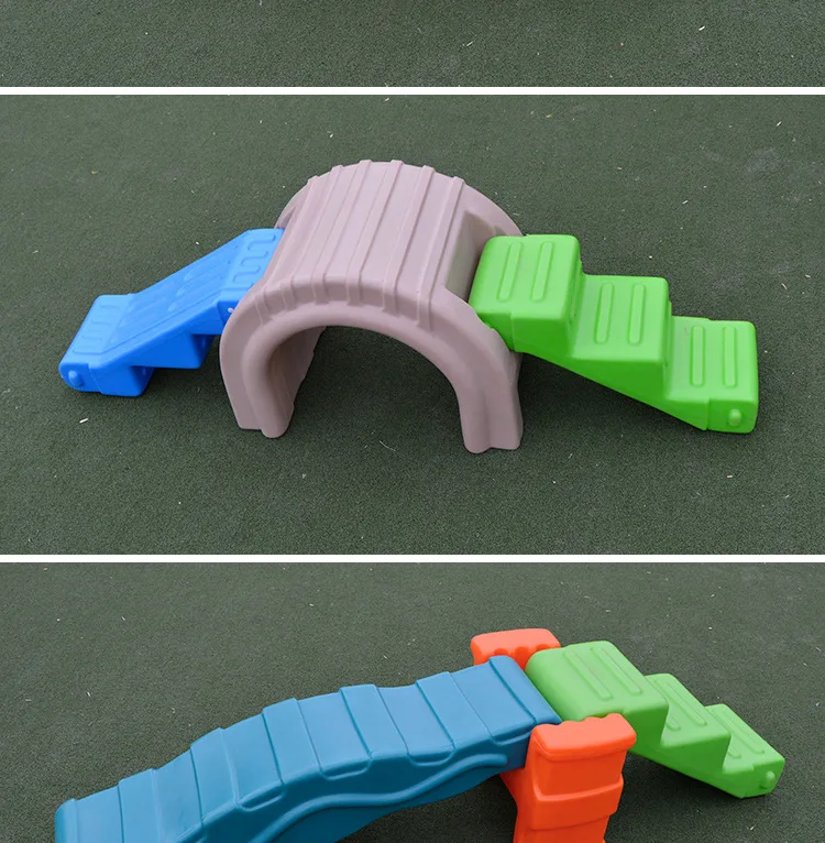 Children Garden Outdoor Big Plastic Balance Bridge - Buy Kids Plastic ...