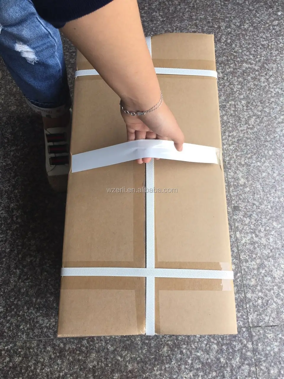 White Adhesive Carry Tape Handle For Carton Box Buy Carry Tape For