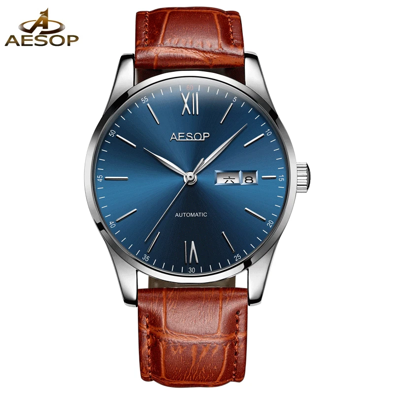 

fashion stainless steel back water resistant watch automatic mechanical mens watch, N/a