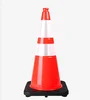 S-1283 28''/70cm MUTCD America Black Base PVC Traffic safety Cone traffic cone rubber