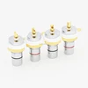 Rhodium+ Gold Plated RCA Socket Female RCA Jack connector chassis socket amp
