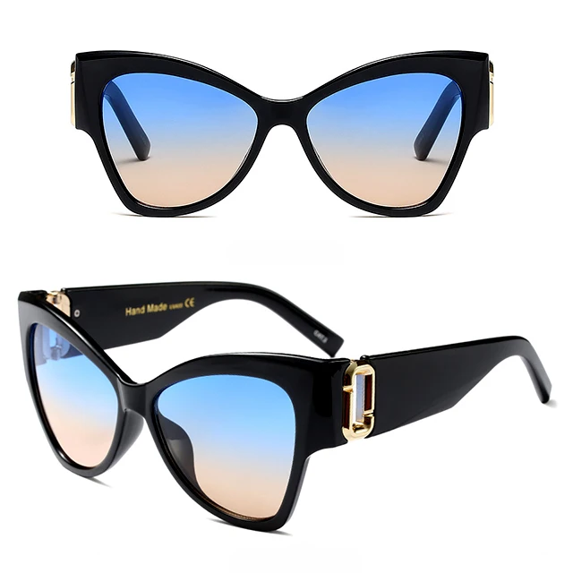 

DLL97391 Fashion Drop Shipping Cat Eye Large Frame Women Vogue Sunglasses