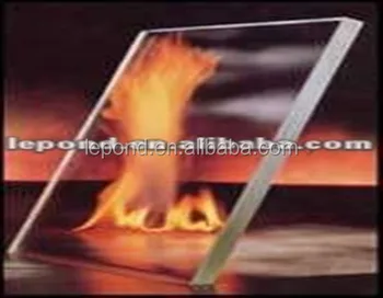 Ce Certificate 12mm Glass For Fireplaces Anti Fire Fireproof Glass