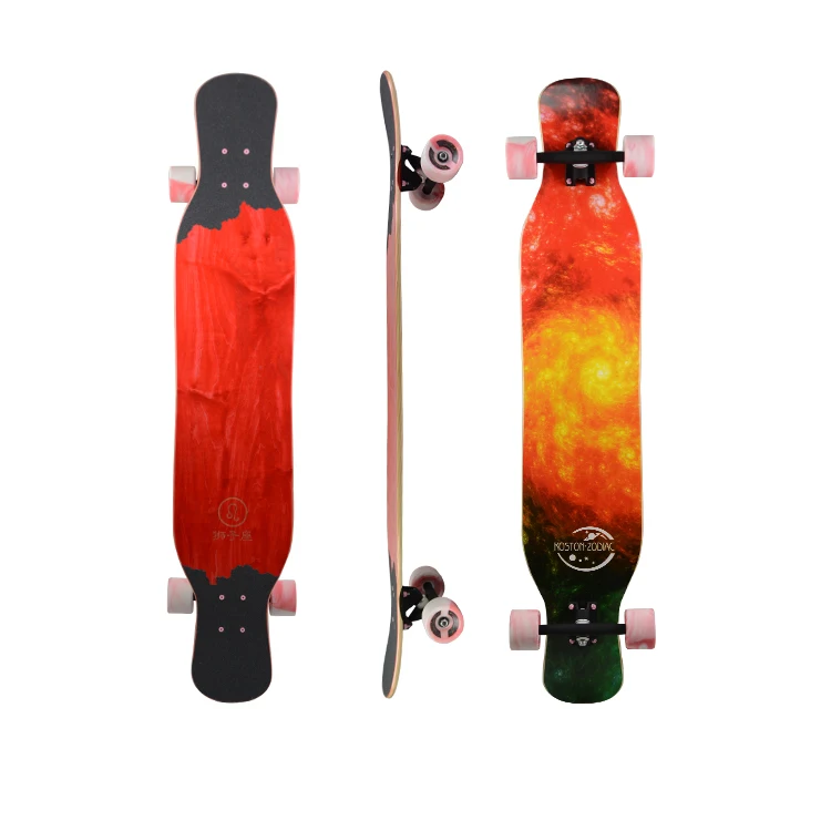 

KOSTON astrological designs completed longboard for dancing