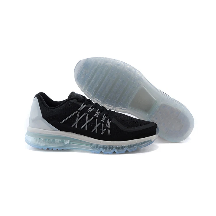 

Casual Footwear Comfort Shoes Air Cushioned Sole Knitted Upper Shoes, Black white;black silver;black blue;pink /oem