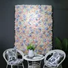 Hotsale new design romantic 40*60cm plastic artificial rose flower panels for wedding events