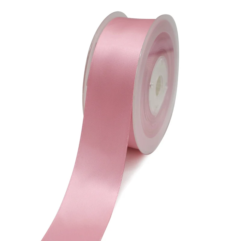 

Polyester Solid Color 32mm Double Face Pure Satin Ribbon, 196 colors