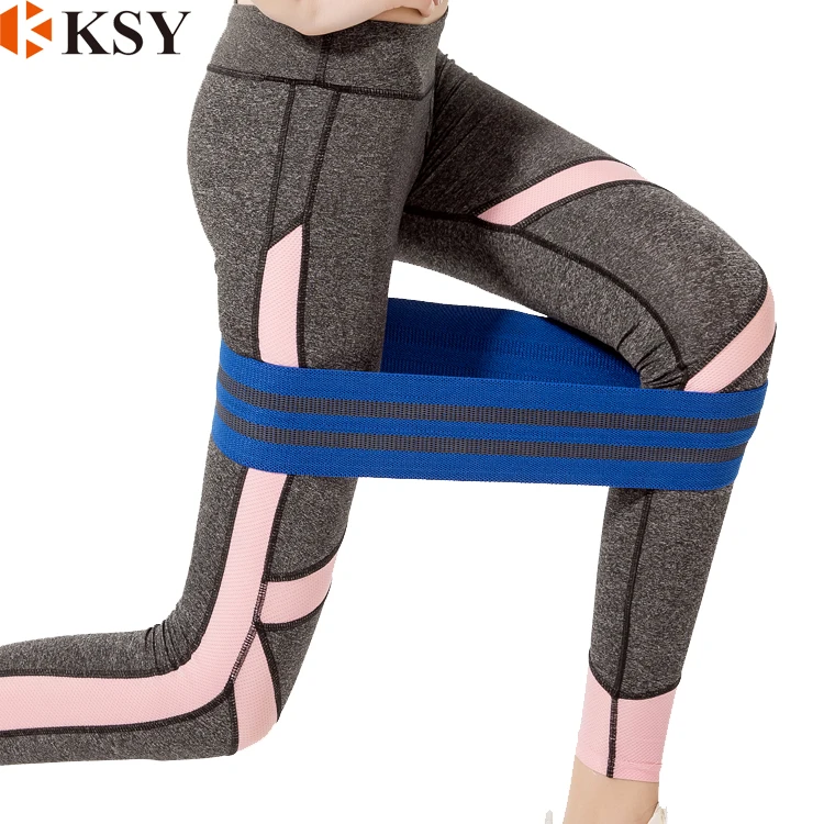 

Custom Printed Resistance Loop Fabric Exercise hip Bands Set, Red;black;blue