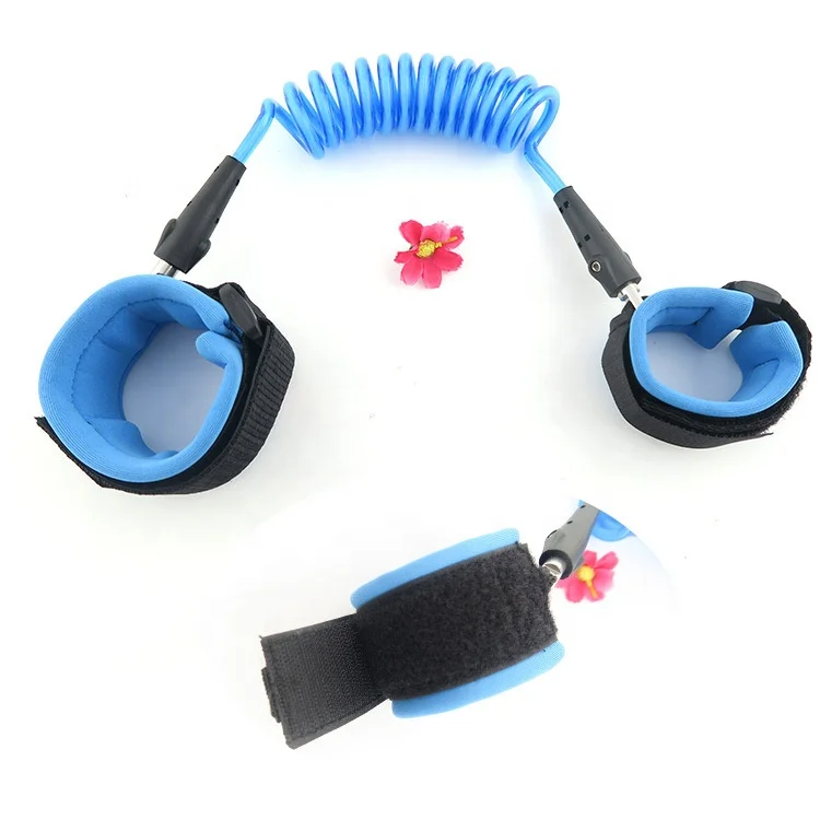 

360 degree rotatory Child Anti Lost Wrist Link for Baby Safety Wrist link, Orange and blue