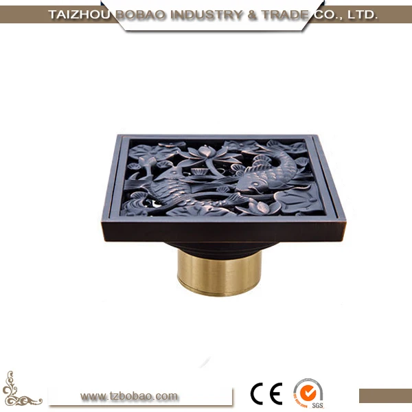 Hot Sales Fair Price Antique Brass 4" Square Floor Drain Cover