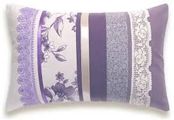 Most Popular Printing Purple Throw Pillows Lace Decorative Throw