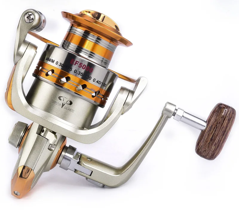 Lureking Spinning 500 9000 Custom Wooden Handle Fishing Reel Buy