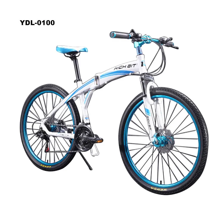 

26inches 21-speed aluminium alloy folding mountain bikes, Red/blue/yellow