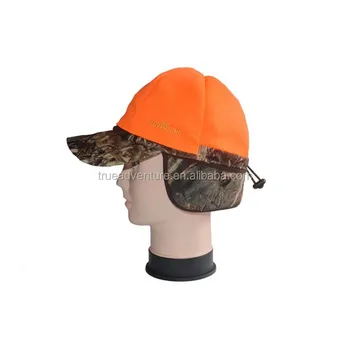 fluorescent orange hat