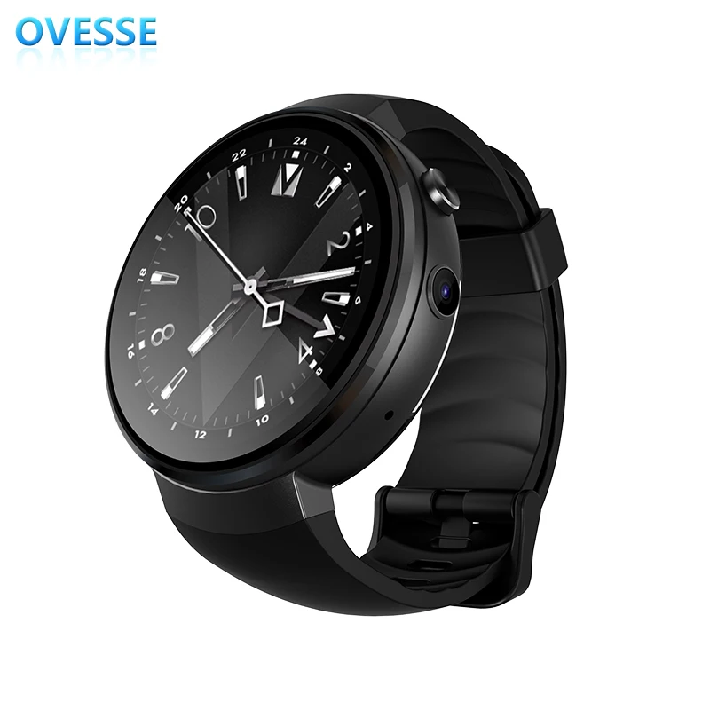 

NEW 2018 4G GSM Unlocked SmartWatch & Phone + WiFi + GPS + Bluetooth 4.0 + Heart Rate Monitor + 4G Android Smart Watch, Silver;black