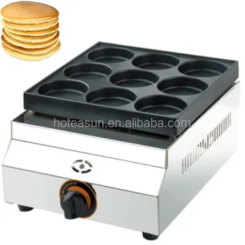 Hot Sale 9pcs Commercial Use Non-stick Lpg Gas 7.9cm Pancake Baker