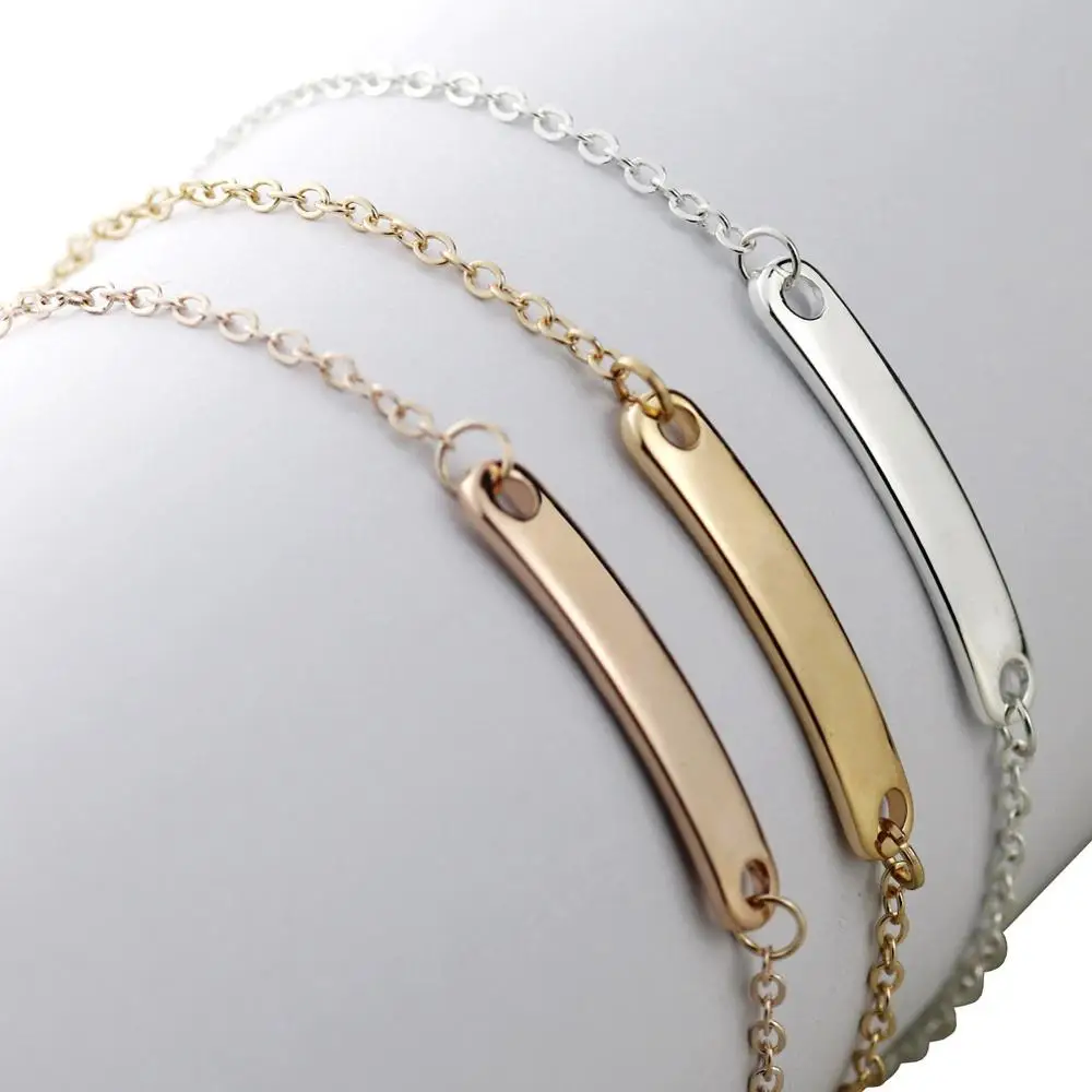 

Fashion women simple jewelry high-quality titanium steel personalized lettering stainless steel bracelet, N/a