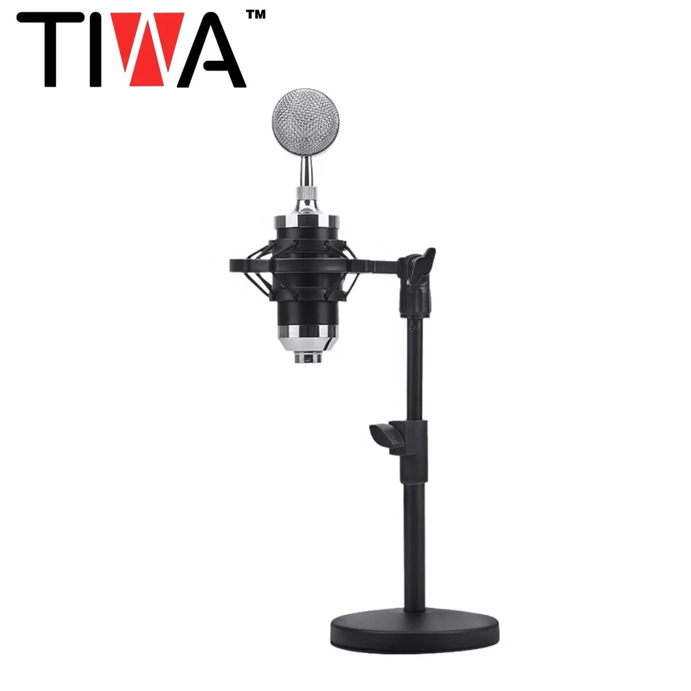 

2019new High Quality Microphone stand portable desktop Mic Holder, Black