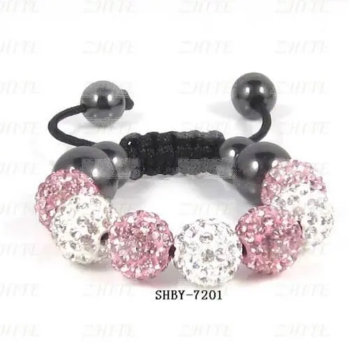 

Fashion Children Jewelry Pink White Bracelet SHBY-7201, Multi color