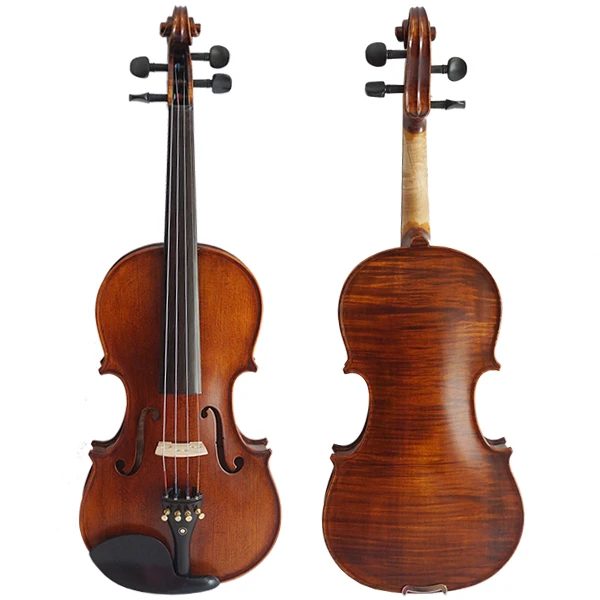 

50% discount freight to USA Factory price professional grade Red Brown Violin Flame Maple Violin For Sale