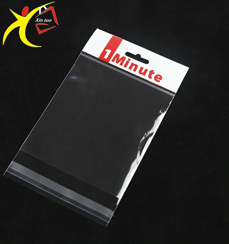 Header Transparent Hanger Custom Plastic Bag Euro Hole Punch Buy