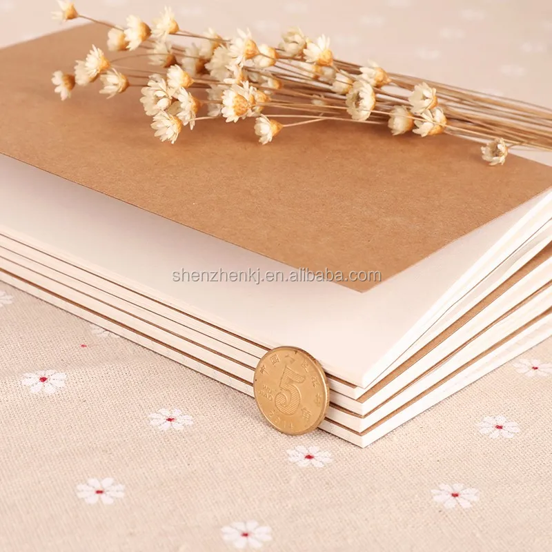Kraft Paper Notebook Filler Paper Inserts Blank Dot Grid Notepad Diary