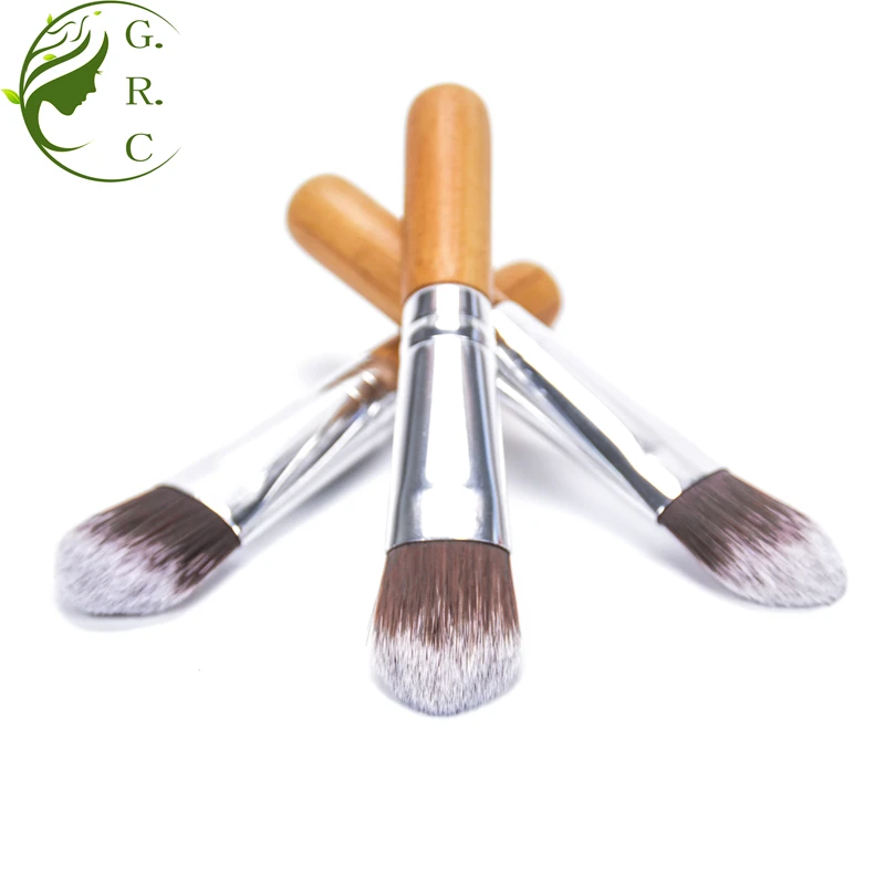 

Oem Cosmetic Blending Foundation bamboo Makeup Brush Free-Cruelly Mini Mask Brush