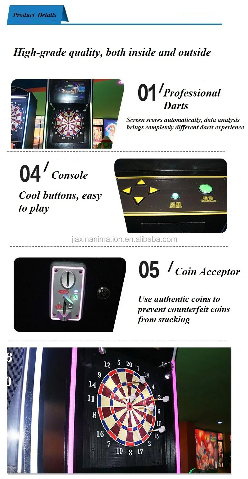 Amusement Center Bar Use Coin Operated Electronic Phoenix Dart Game