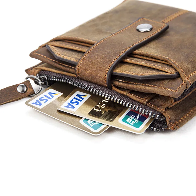 

Drop Shipping Wholesale European Leather Wallet For Men Rfid Coin High Quality 8929, Coffee, brown,black