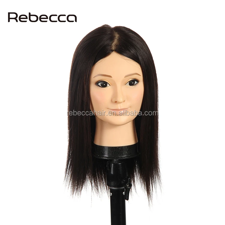 
Rebecca wholesale cheap synthetic Korea hair hairdresser mannequin head Korea hot 