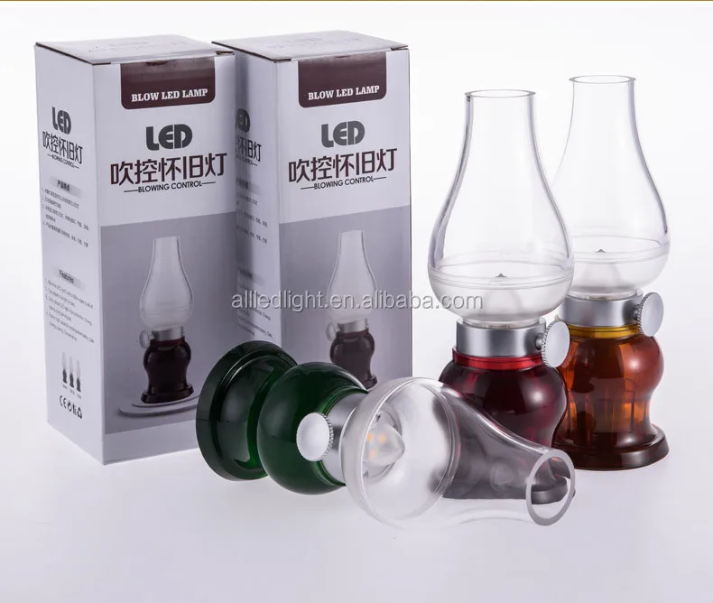 Romantic LEDCandle Night Light Blow Control USB Rechargeable Dimmable Table Lamp for Home HotelDecoration