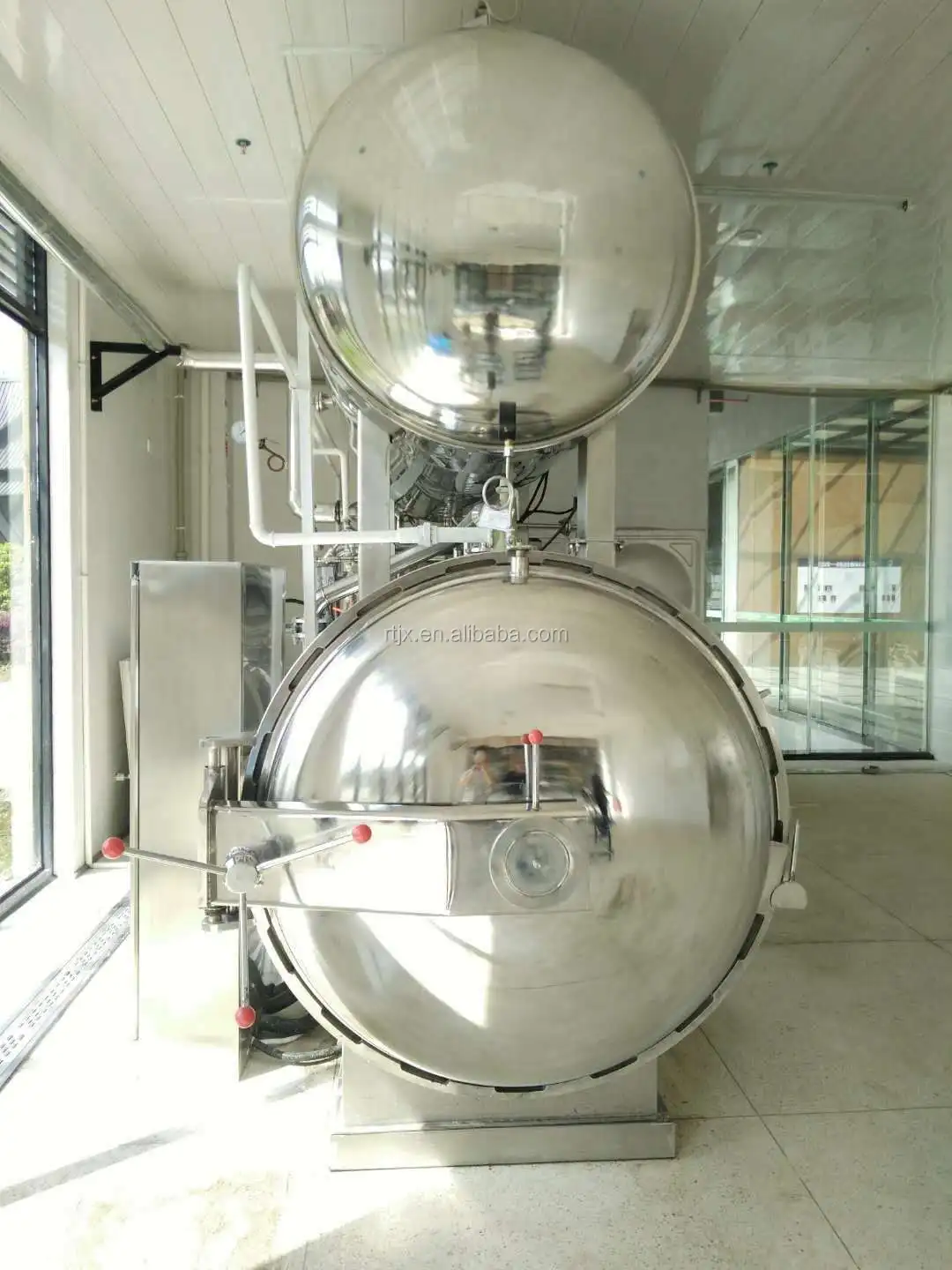 Double Door Electricity / Steam Heating Autoclave Medical Waste Sterilizing Machine