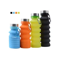 

Wholesales Hot Sports Travel Portable Foldable Silicone Collapsible Water Bottles