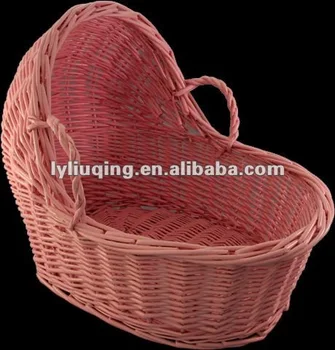 wicker doll basket