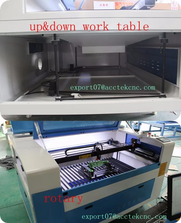 Reci laser tube cnc laser cutting machine 1610/ wood co2 laser cutting machine/ laser engraving machine