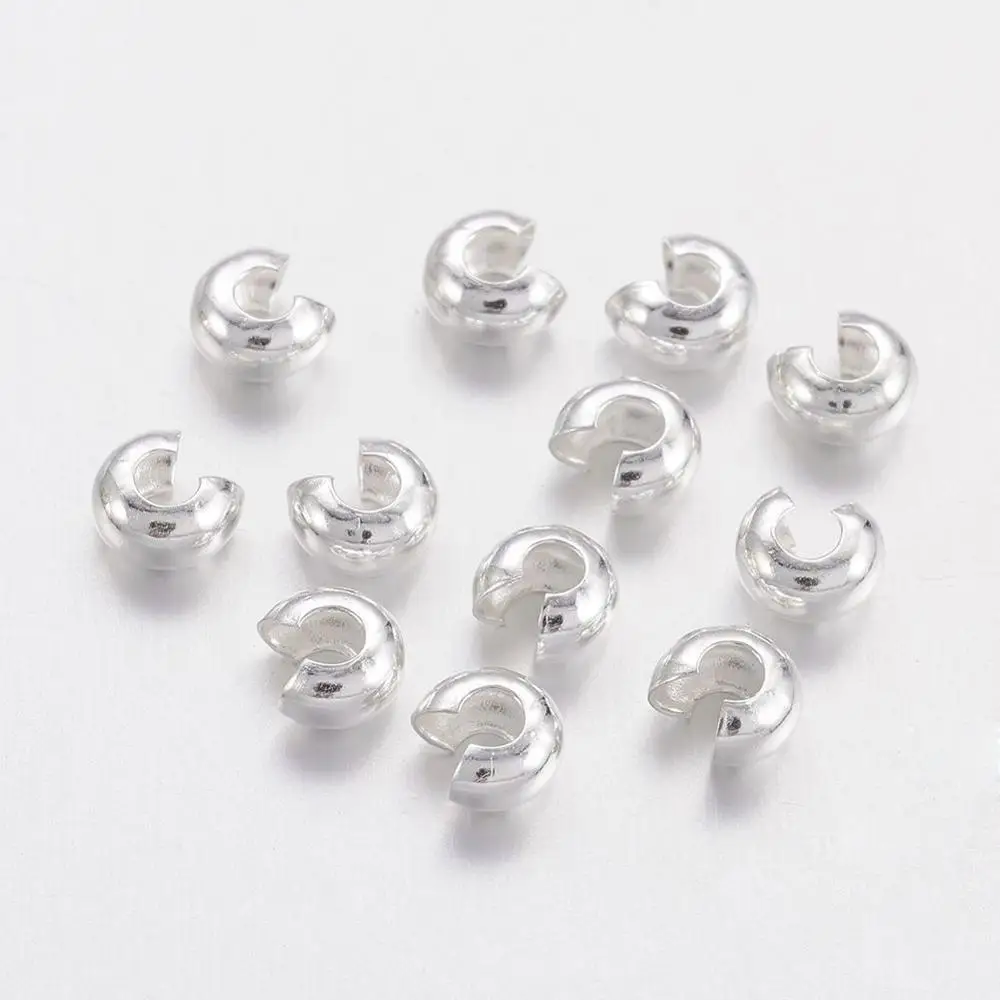 

PandaHall Nickel Free Silver Plated Copper Crimp Beads Covers Wholesale