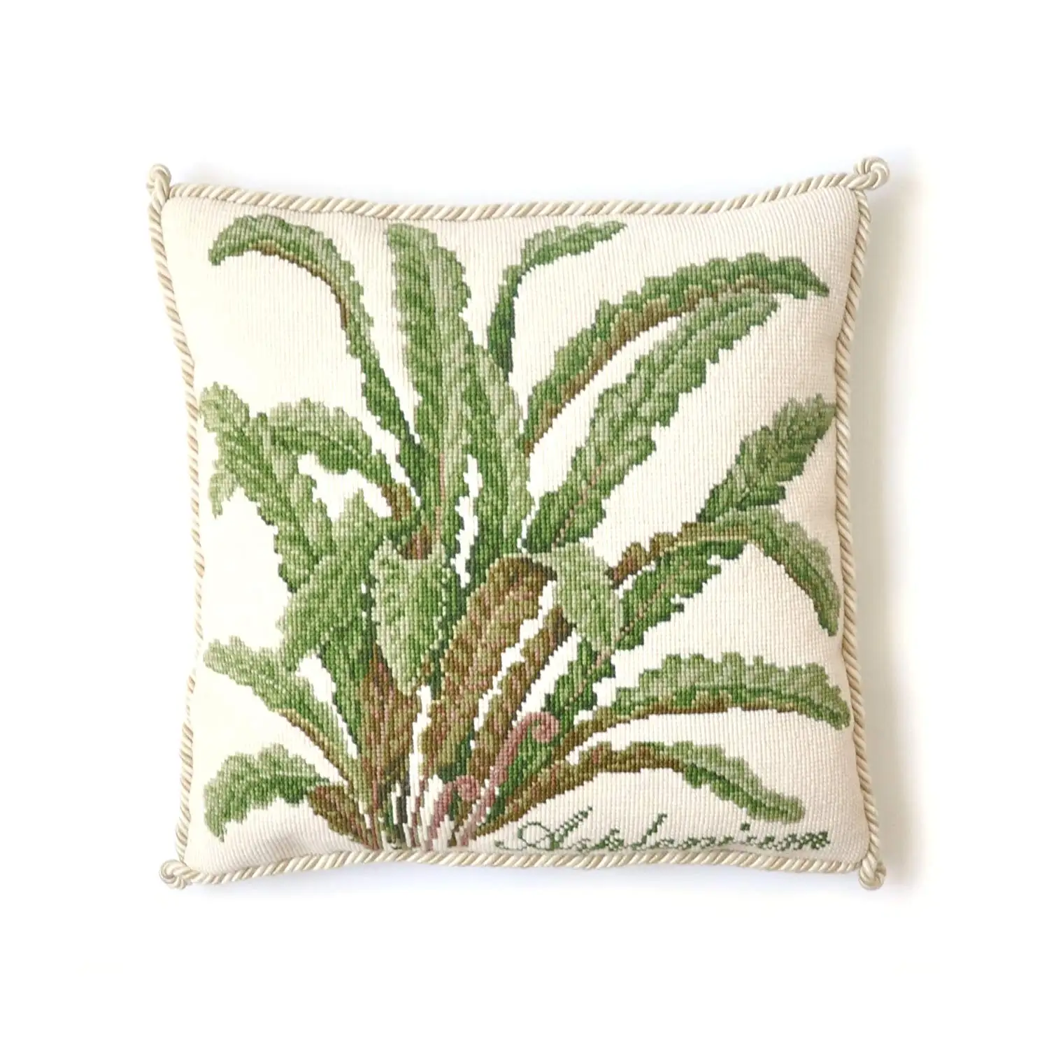 Asplenium Needlepoint Tapestry Kit from Elizabeth Bradley premium English needlework project with 100% wool yarns