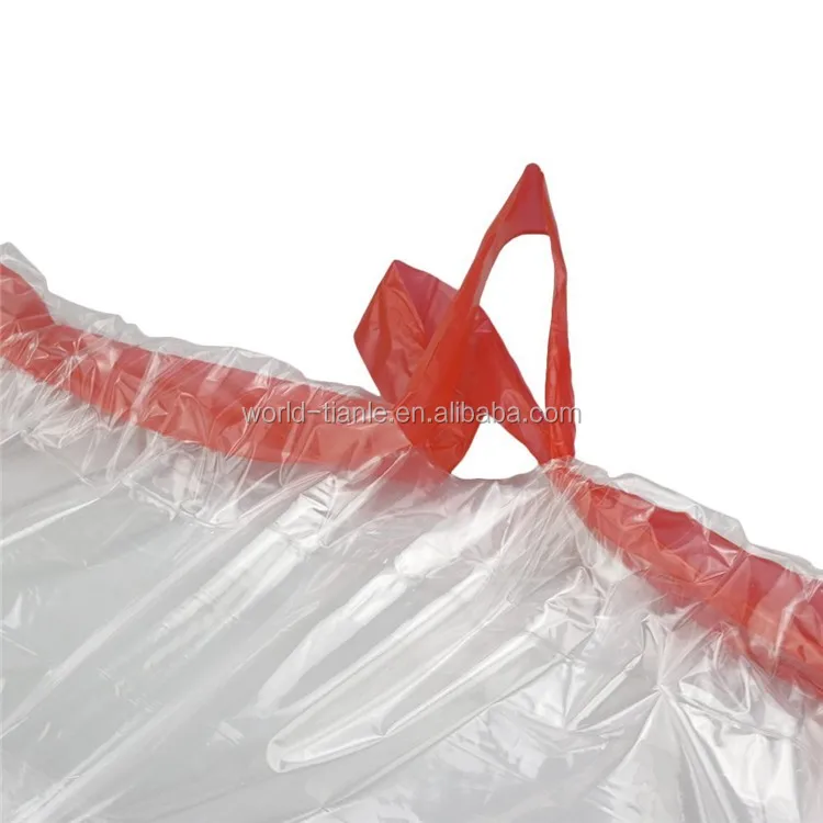 Cheap Ldpe Plastic Disposable Drawstring Garbage Trash Bag With Tie