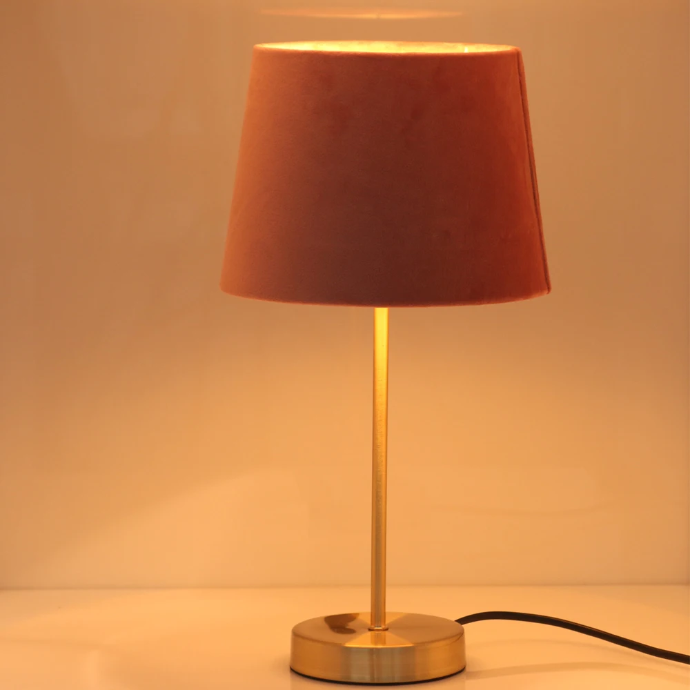 Amazon best seller velvet shade luxury table lamp