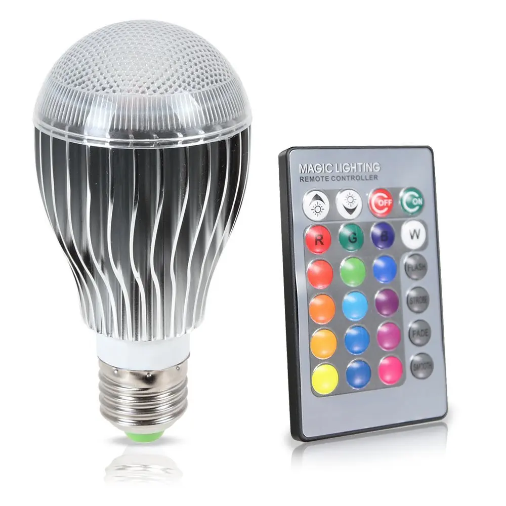 GPCT LED 9W Color Changing Bulb with 64 Levels of Brightness/Color Combinations and 5 Lighting Modes - 1 Pack