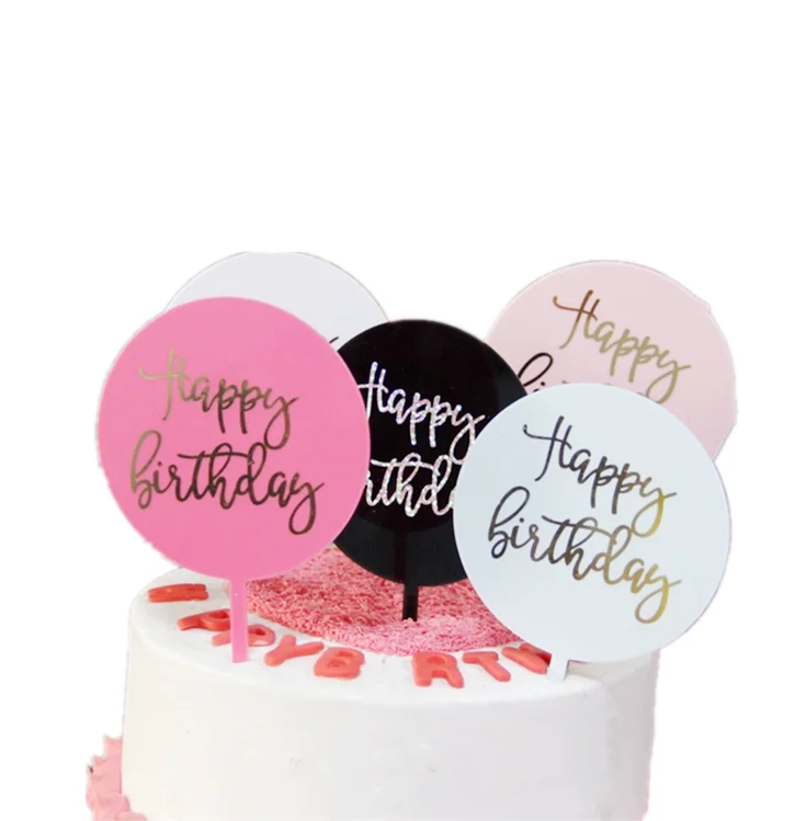 Wholesale Acrylic Laser Cutting Machine Unicorn Round Cake Topper ...