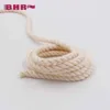natural cotton twisted rope 5MM diameter for down jacket fashion style