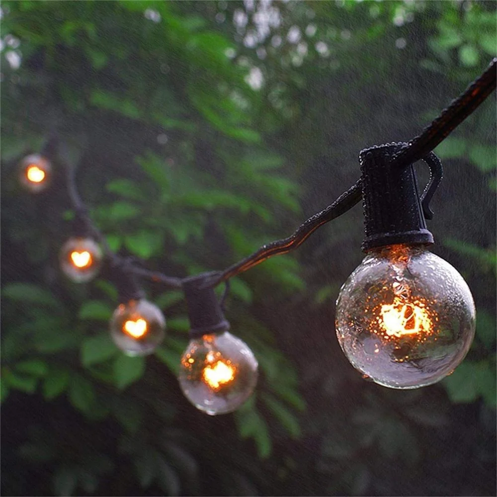 Outdoor Indoor 25FT 50FT 100FT G40 Globe String Lights with US and UK Plug