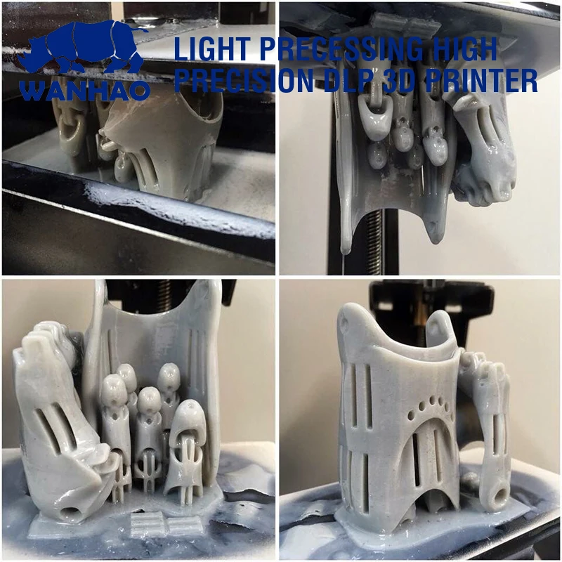 250ML high quality solid 3d print grey resin for 3D printer machine