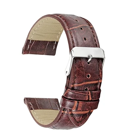 

18 20 22 24mm Wholesale Faux Leather Watch Strap Manufacturer Watch Band Leather, As picture
