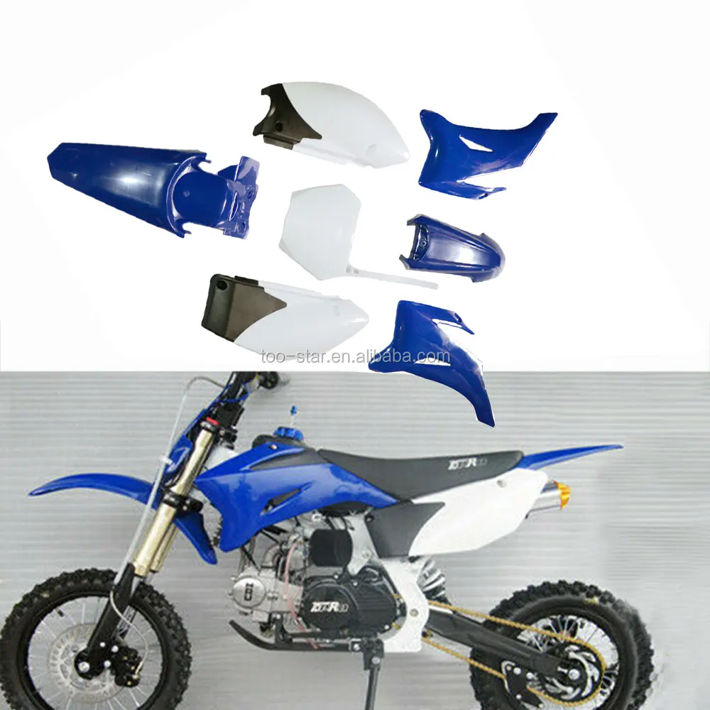 BLACK Plastics Plastic Fender Body Kit FUEL TANK FOR Yamaha TTR110 Pit Bike Dirt 