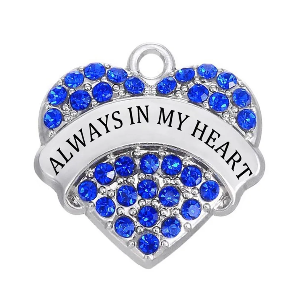 

C1103770 Silver Plating Alloy Metal Letters Always In My Heart Pendants & Charms Valentine Can Be Engraved, N/a