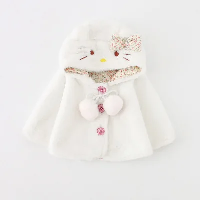 
2020 new kids coats children autumn winter thick outwear fur hooded cotton baby girls winter coat 