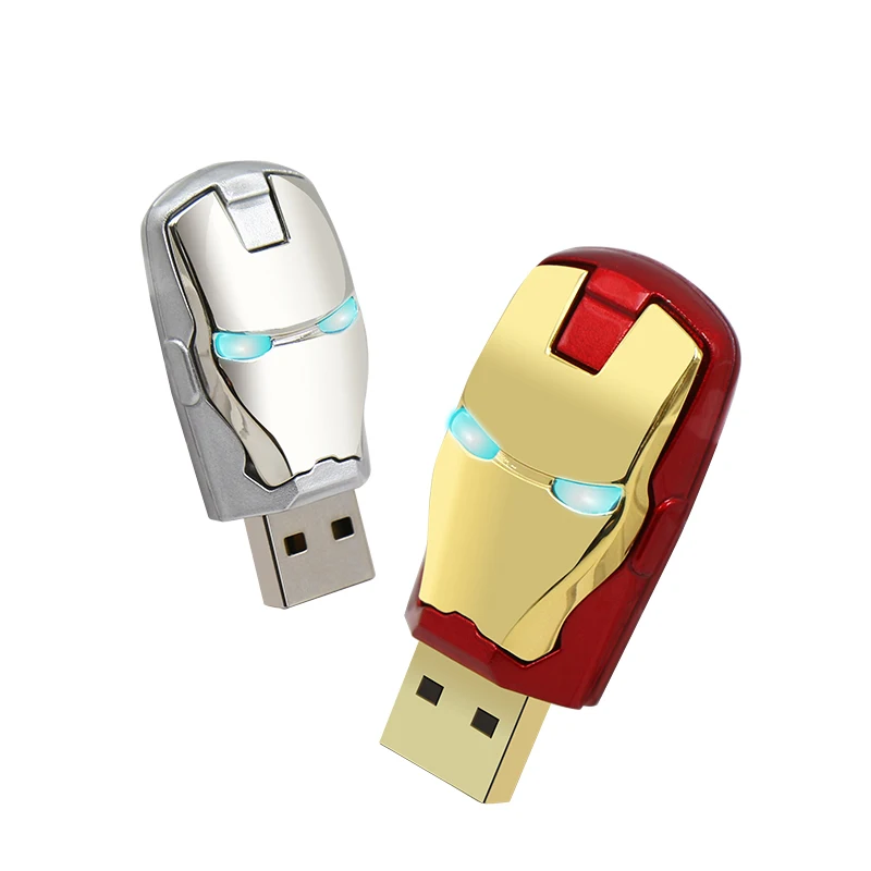 Fashion Optional Gift Avenger Ironman Shaped 8gb 16gb 32gb 64gb gift pendrive