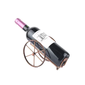 Image of Custom Wire Iron Wine Rack Portable Metal Wine Rack For Glasses Wine Bottle